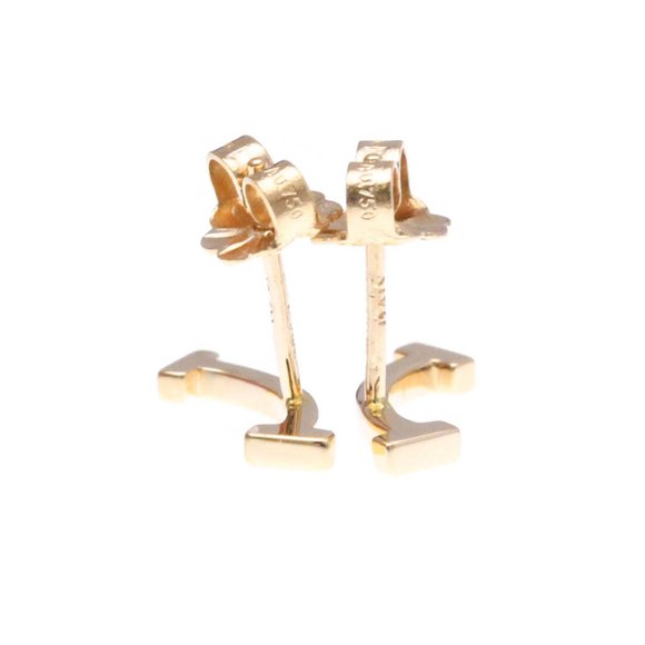 Tiffany Smile No Stone Pink Gold (18K) Stud Earrings Pink Gold